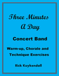 Three Minutes A Day Concert Band sheet music cover Thumbnail